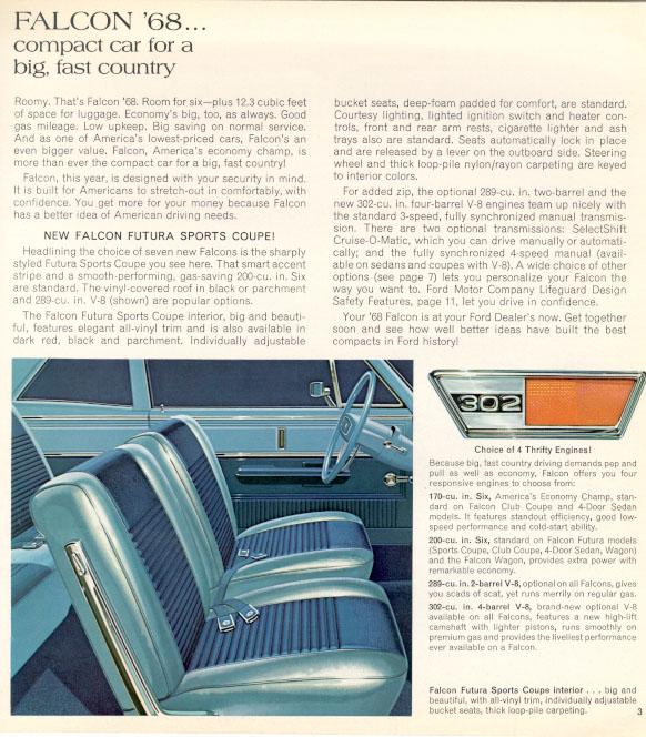 1968 Ford Falcon Brochure Page 1